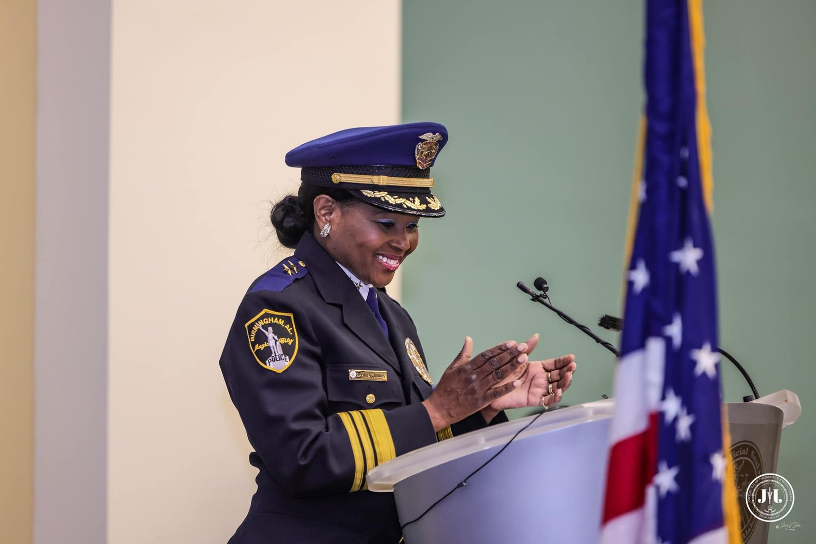 Speaking Keynote Podium Shelia Finney